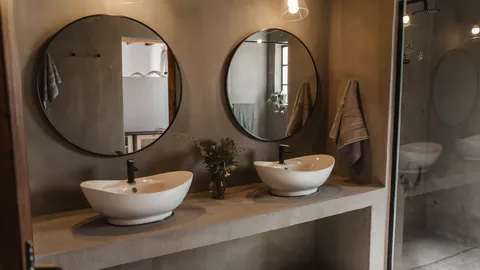Traditional bathroom details in the farmhouse