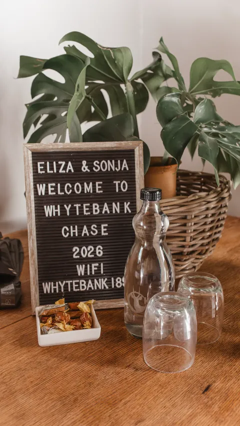 A heritage detail welcoming guests to Whytebank Chase