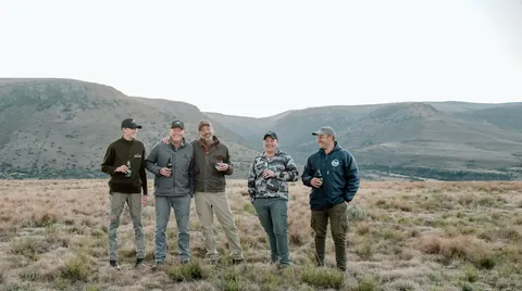 A hunting party in the Eastern Cape veld